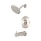 Olympia Faucets Single Handle Tub/Shower Trim Set, Wallmount, Brushed Nickel T-2384-BN - alternate 1